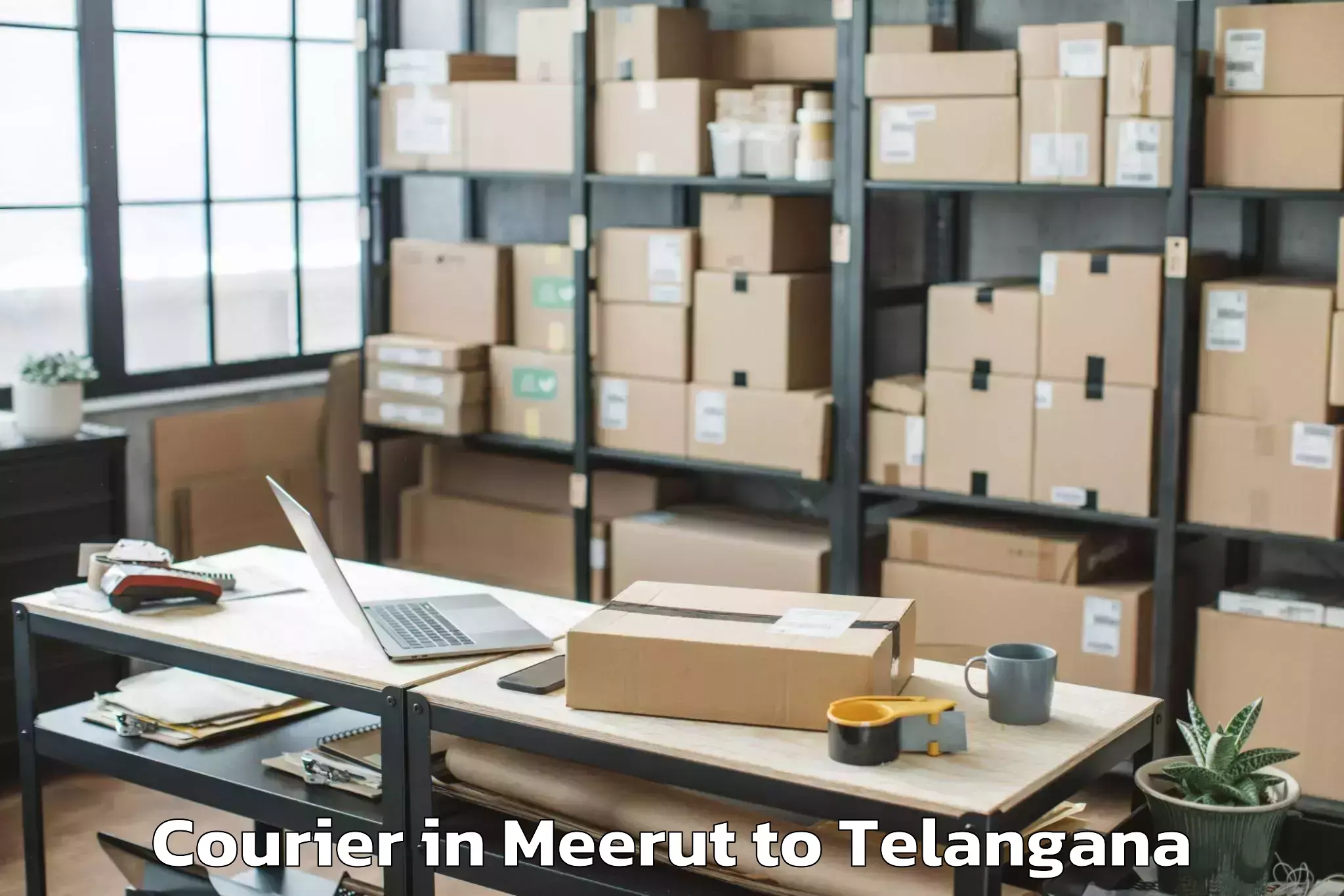 Reliable Meerut to Palakurthi Courier